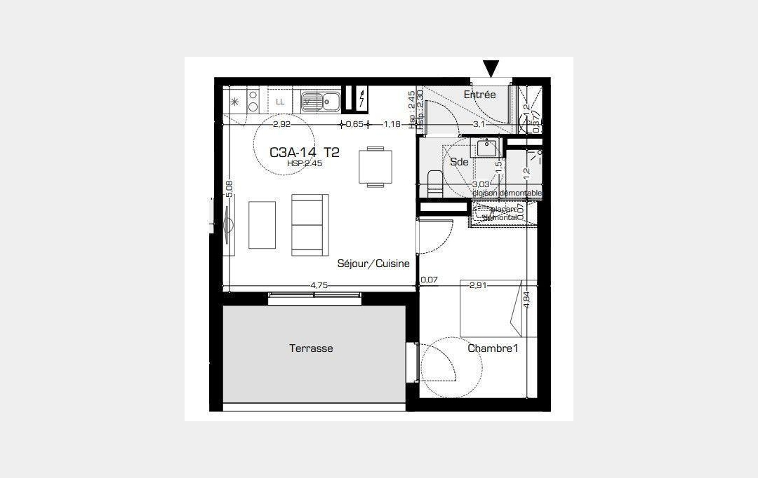 Annonces VALRAS : Appartement | BEZIERS (34500) | 45 m2 | 164 200 € 