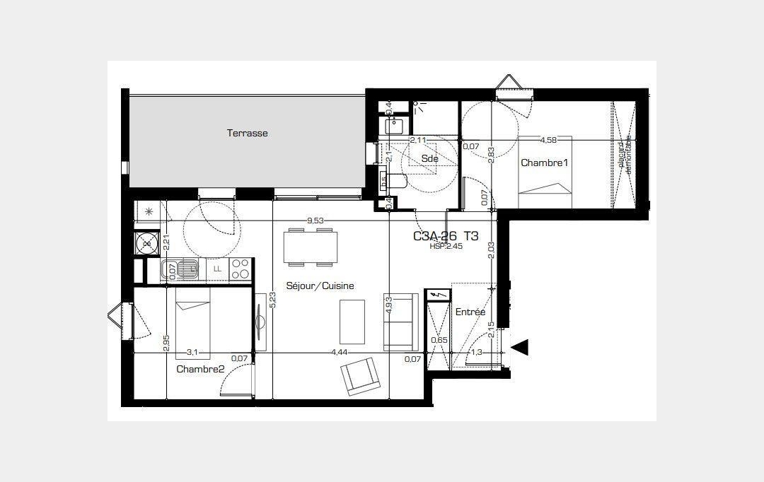 Annonces VALRAS : Apartment | BEZIERS (34500) | 65 m2 | 235 800 € 